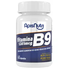 Suplemento De Vitamina B9 60 Cápsulas - Apisnutri