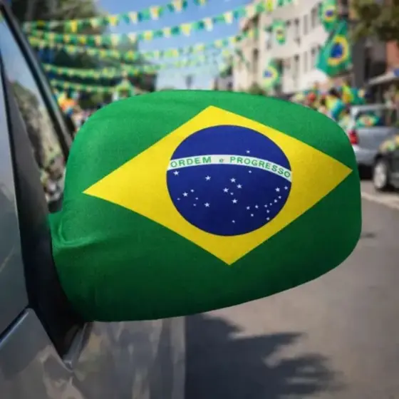 1 Par de Capa para Retrovisor bandeira do Brasil