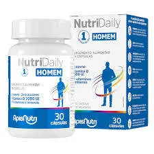 Nutry Daily Polivitaminico Homem 500MG 30 Caps - Apisnutri