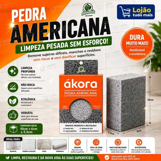 Removedora de Ferrugem e Manchas Pedra Americana – Original Ákora