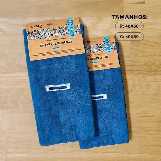 Pano Limpa Pisos Área Interna com Furo no meio ákora Ecomais.