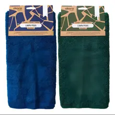 Pano Magico Para Limpeza Area Interna Akora Pisos Ecomais Azul/Verde 40x60