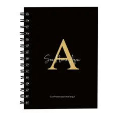 Caderno Personalizado Moderna Letra Cores 14x20 cm