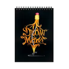 Sketchbook Bloco De Desenho A4 180g Draw More 50 Folhas