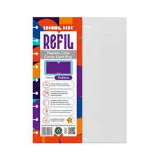 Refil Caderno De Disco Linhas Brancas Iscool Color Candy 50 Folhas 90g Médio
