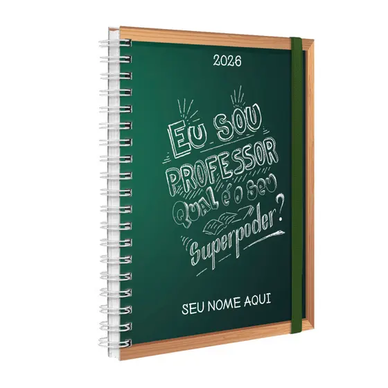 Agenda 2026 Planner Semanal Plus Personalizada Professores Superpoder