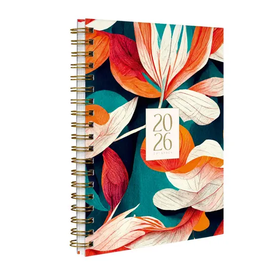 Agenda Planner Semanal 2026 Botanics Modern Colorful