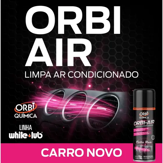 Limpa Ar Condicionado OrbiAir " Carro Novo " (200ml) Orbiquimica