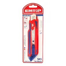 Estilete Emborrachado Retrátil 18m 100mm SK5 Emtop