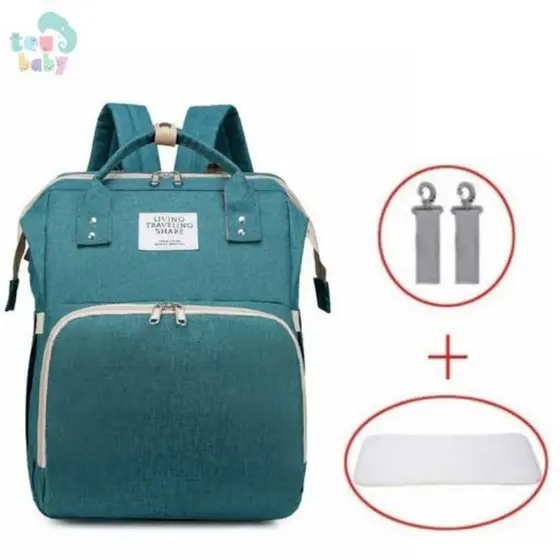 Bolsa Mochila Maternidade 3 em 1 com Berço Dobrável e Trocador