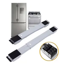 SUPORTE COM RODINHAS AJUSTÁVEL P/GELADEIRA FOGÃO MÁQUINA DE LAVAR