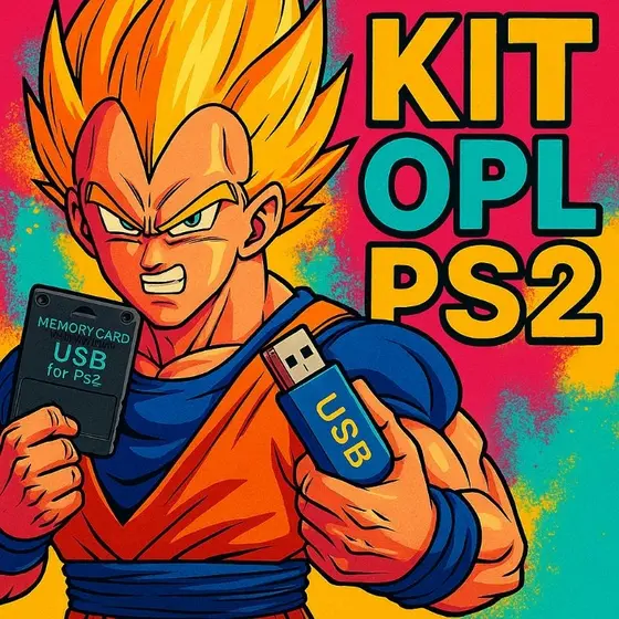 kit o.p.l pendrive com jogos de p.s.2 mídia digital
