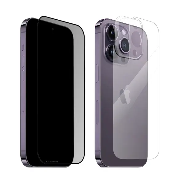 Película Privacidade 3D Para IPhone 15 Pro Max | Película Traseira 9D | Película da Câmera 3D