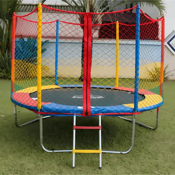 Cama Elástica Pula Pula Henri Trampolim Completa Rede Proteção Reforçada Infantil