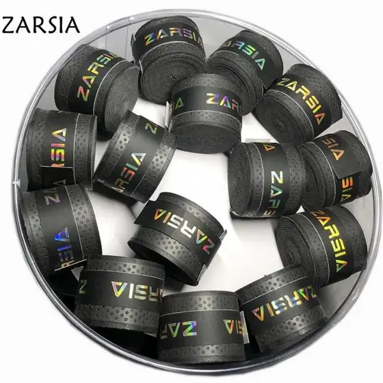 Kit 5 Overgrip Fita Super Grip Seca Raquete Beach Tennis Zarsia Preto