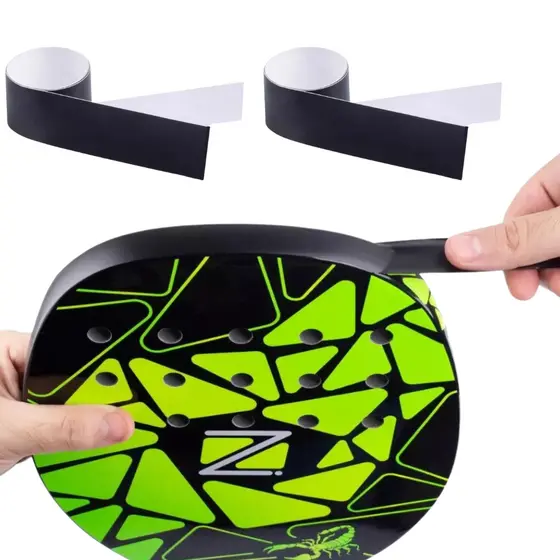 Kit 02 Fitas Protetora De Raquete Beach Tenis Preta Optum (2)