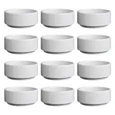 Kit Porta Patê Porcelana Tigelinhas 70ml Manteigueira Restaurante Lanchonete Hotel