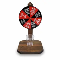 Roleta de Shot Jogo de Bebida Tequila Copo De Acrilico Incluso Diversao Amigos Adega Desafios