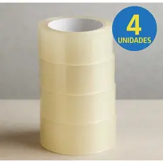 Kit Durex Largo Transparente 45mm x 40m Larga Fita Adesiva Embalagens Caixas Kit e Unidades