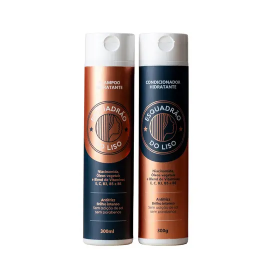 Kit Shampoo + Condicionador - Esquadrão do Liso