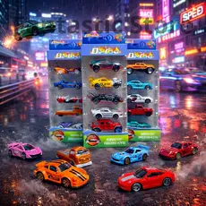 Kit com 4 Carrinhos de Ferro Colecionável Presente Infantil Perfeito
