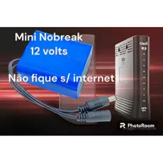 Bat mini Power bank 12 volts recarregável ligue no modem e não fique sem internet