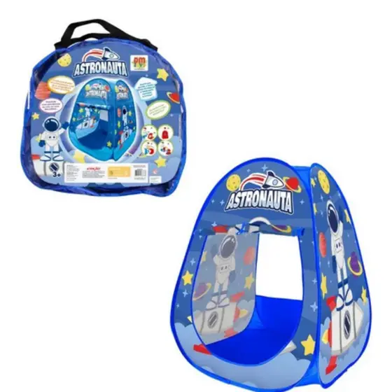 Barraca Toca Cabana Astronauta Menino Infantil Cor Azul Dm Toys