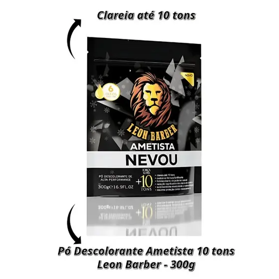 Pó Descolorante Leon Barber Ametista 300g