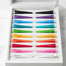 Clips KIT Bico de Pato Jacaré para Cabelo | Presilha e Grampo Profissional para Cabeleireira, Barbeiro, Salão