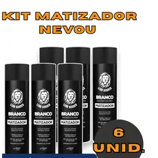 Kit 6 und Matizador para cabelo e barba Super Branco Nevou 250ml Leon Barber