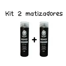Kit Com 2 Matizadores Branco Leon Barber 250ml