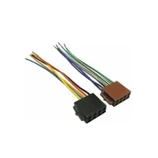 Conector Chicote Soquete Plug Fic Femea 16 Vias Universal Som Automotivo Radio DVD Mp3 Mp4 Mp5