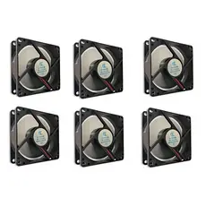 KIT 6 Micro Ventilador 80x80x25 Gc Fan Cooler 12v 0,15a 80mm