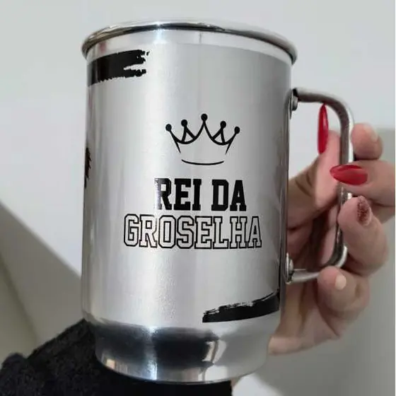 Caneca de Alumínio 600ml - personalizada