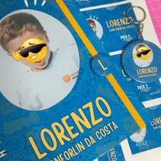 Agenda escolar + etiquetas escolares personalizados com foto