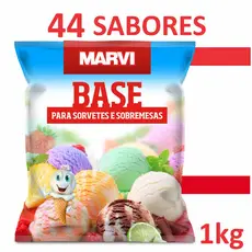 Base Para Sorvete Em Pó Marvi (40 OPÇÕES SABORES 1kg)