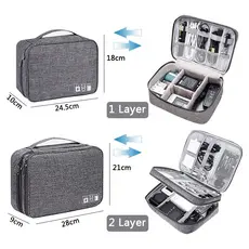 Bolsa De Armazenamento De Cabo De Dados Digital Multifuncional Viagem Necessário Anjgg