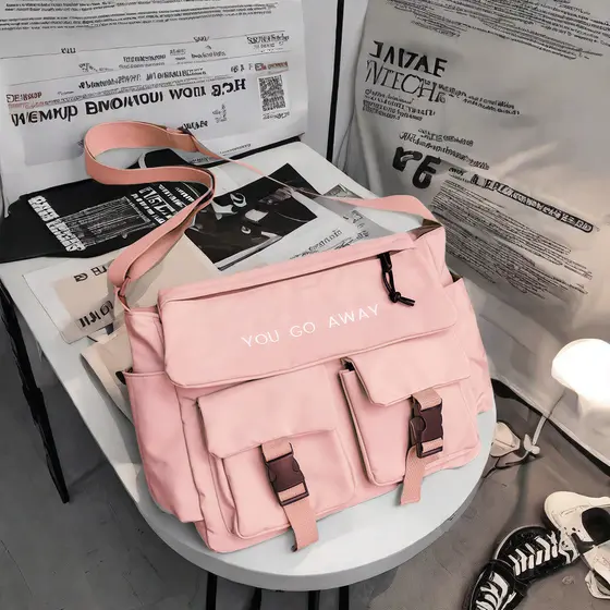 Bolsa Tiracolo Grande De Ombro Transversal De Tecido Para Viagem anjgg