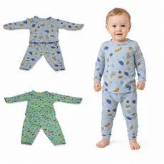 Kit 03 Pijama Manga Longa Bebê Masculino Infantil Menino P ao GG 100% Algodão Fresco Dormir