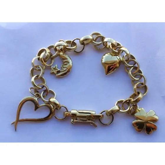 pulseira de moeda antiga original