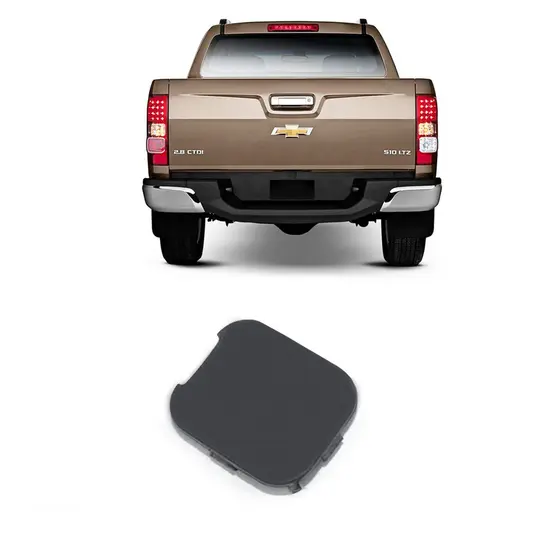 Tampa Capa Reboque Guincho Chevrolet S10 2012 a 2021 Trava do Estepe Para-choque Traseiro Encaixe