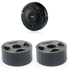 Kit 2 Roda Frontal Dianteira Giratória Robô Aspirador Multilaser Mondial Wap W100-100C ObaBox-Duste Roldana