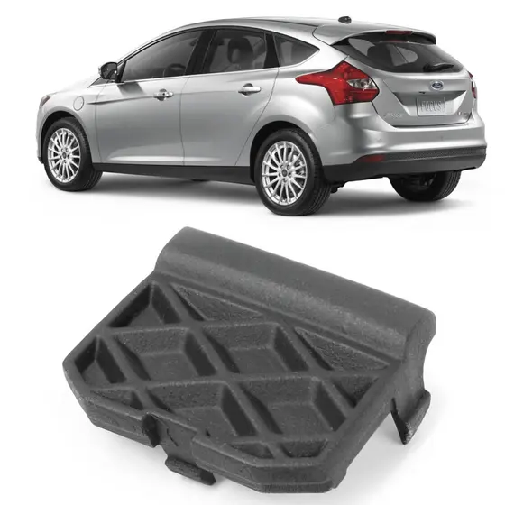 Tampa Reboque Guincho Ford Focus Hatch 2014 2015 Para-Choque Traseiro Capa Furo Hatch