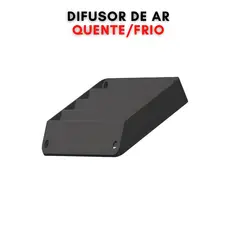 Direcionador de ar frio - quente para cooler 120 mm - rig mineração criptomoeda