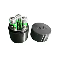 Case Porta Bateria Para 04 Pilhas AA ou 04 Pilhas AAA - Tampa com Rosca