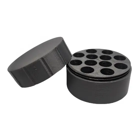 Case armazenamento pilha 12 AA ou 12 AAA - tampa com rosca