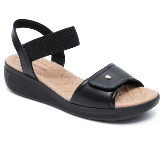 Sandália Comfortflex Anabela Feminina Original Confortável