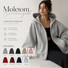 Moletom com Zíper Feminino Liso Blusa de Frio Básica para Inverno e Meia Estação Flanelado Capuz