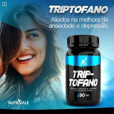 Triptofano 90 Cápsulas | Aminoácido Essencial | Energia, Foco e Concentração | Suplemento Alimentar