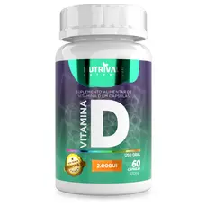 Vitamina D 2000UI Utrinutri 60 Cápsulas – Imunidade Alta, Ossos Fortes, Direto da Fábrica